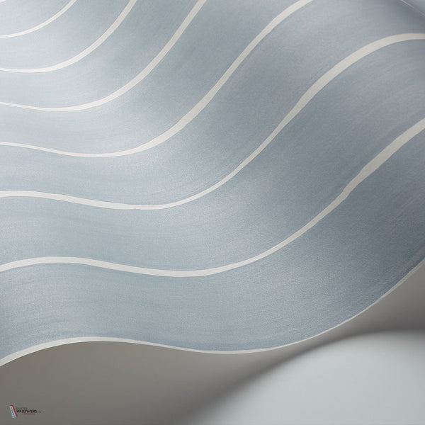 Marquee Stripe behang in Powder Blue van Cole & Son