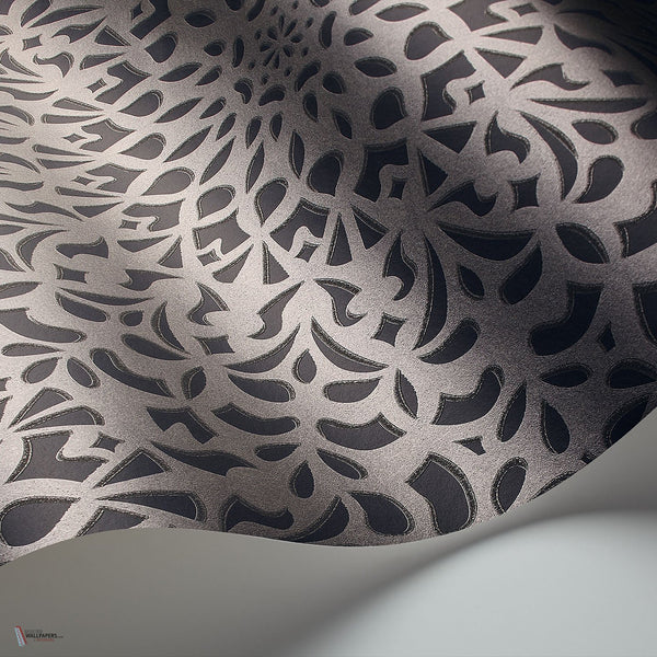 Medina behang in Pewter & Charcoal van Cole & Son