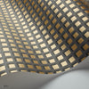 Mosaic behang in Metallic Gold on Soot van Cole & Son
