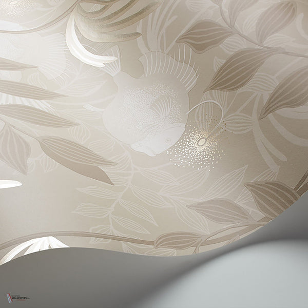Nautilus behang in Stone & Linen van Cole & Son