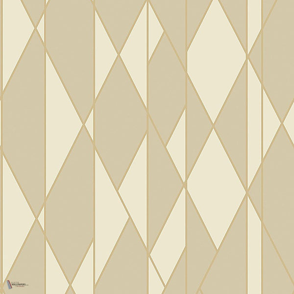 Oblique behang in Sand & Metallic Gold van Cole & Son