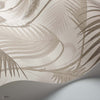 Palm Jungle Icons behang in Charcoal & Metallic Bronze van Cole & Son