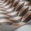 Petite Tile behang in Charcoal & Metallic Bronze van Cole & Son