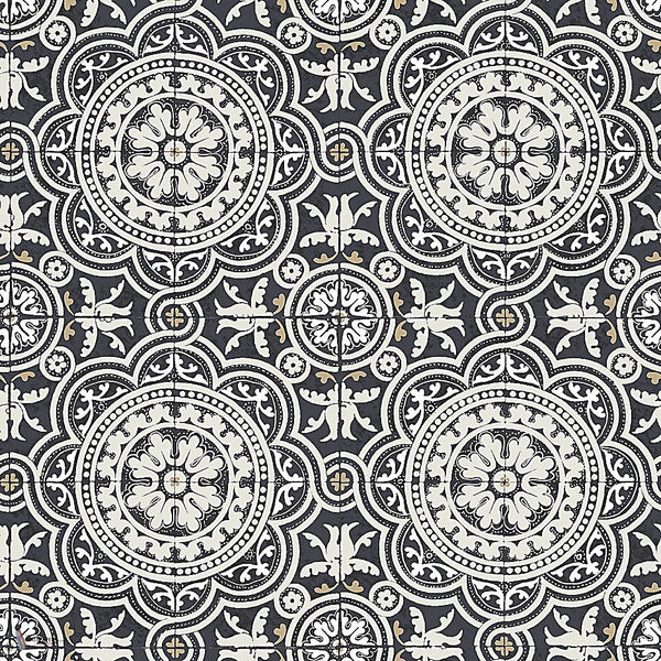 Piccadilly behang in Grey & Black van Cole & Son