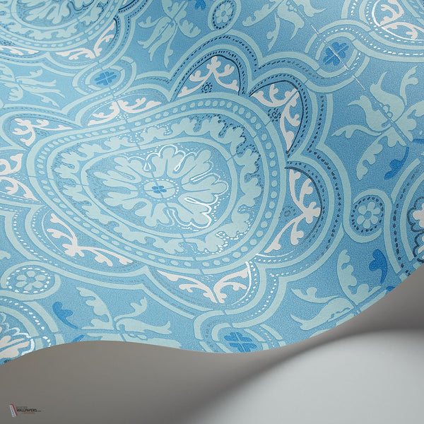 Piccadilly behang in Hyacinth on Midnight van Cole & Son