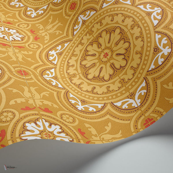 Piccadilly behang in Ochre van Cole & Son
