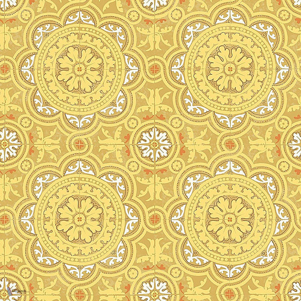 Piccadilly behang in Ochre van Cole & Son