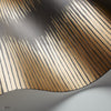 Plume behang in Metallic Bronze on Soot van Cole & Son