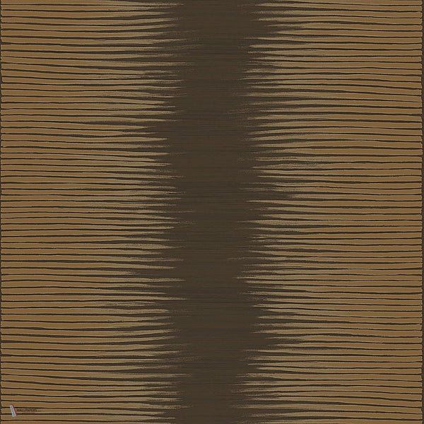 Plume behang in Metallic Bronze on Soot van Cole & Son