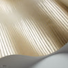 Plume behang in Metallic Gold on Sand van Cole & Son
