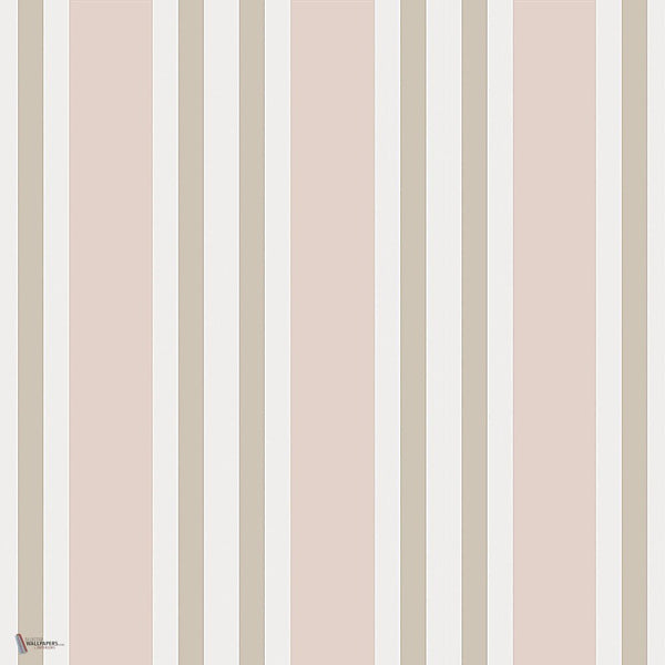 Polo Stripe behang in Ballet Slipper van Cole & Son