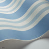 Polo Stripe behang in Hyacinth Blue & Cerulean van Cole & Son