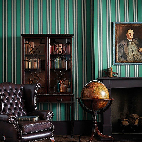 Polo Stripe behang van Cole & Son — interieur