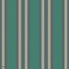 Polo Stripe behang in Viridian & Metallic Gilver van Cole & Son