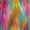 Prism Geometric Ii behang in Bright Multi on Fuchsia van Cole & Son