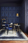 Pugin Palace Flock behang Cole & Son — interieur