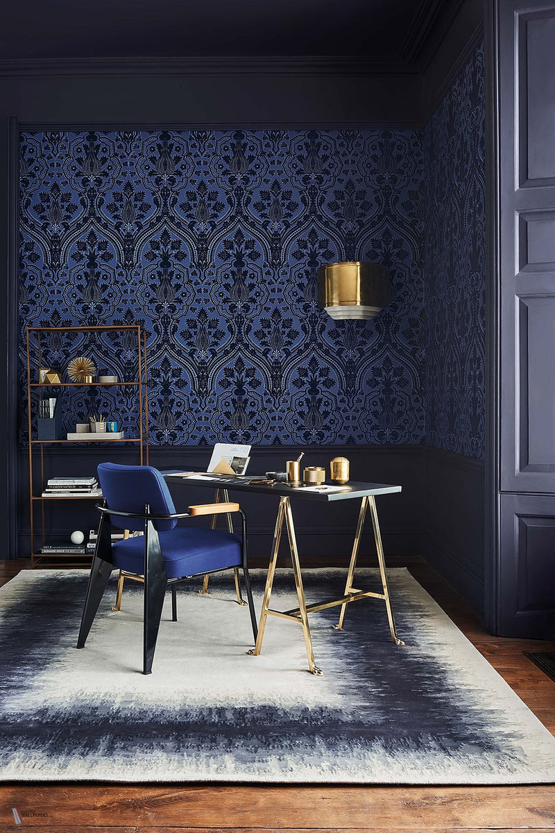 Pugin Palace Flock wallpaper Cole & Son — interior