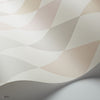 Punchinello behang in Blush, Ballet Slipper, Eau Du Nil on White van Cole & Son
