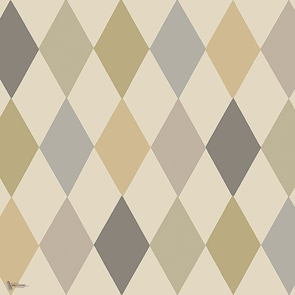 Punchinello behang in Neutrals on Pale Sand van Cole & Son