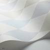 Punchinello behang in Power Blue, Seafoam & Grey on Chalk van Cole & Son