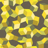 Puzzle behang in Chartreuse on Charcoal van Cole & Son