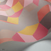 Puzzle behang in Fuchsia & Orange on Dove van Cole & Son