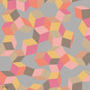 Puzzle behang in Fuchsia & Orange on Dove van Cole & Son