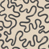 Rainforest Squiggle behang in Charcoal & Soot on Cream van Cole & Son