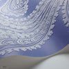 Rajapur Flock behang in Hyacinth Blue & White van Cole & Son