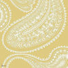 Rajapur Flock behang in Sunshine Yellow & White van Cole & Son