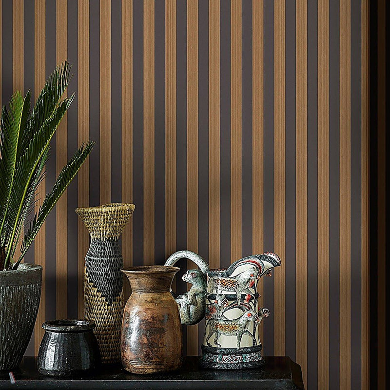 Regatta Stripe wallpaper by Cole & Son — interior