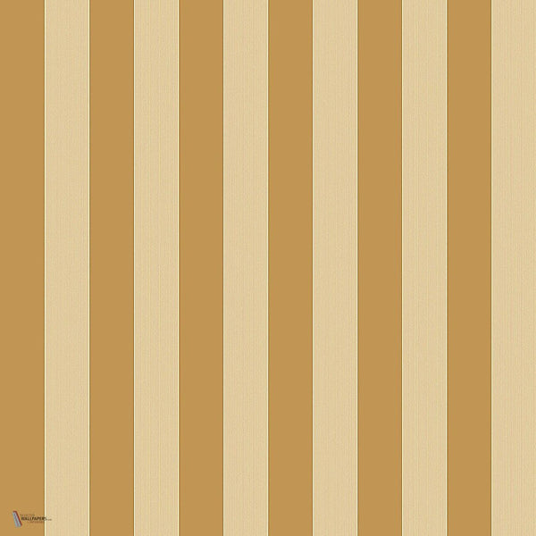 Regatta Stripe behang in Ochre & Metallic Gold van Cole & Son