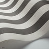 Regatta Stripe behang in Soot & Snow van Cole & Son