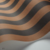 Regatta Stripe behang in Spice & Black van Cole & Son