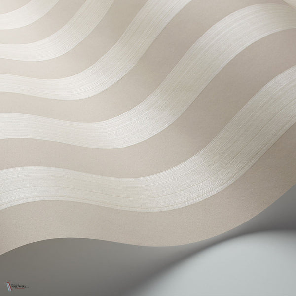 Regatta Stripe behang in Stone & Parchment van Cole & Son