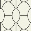Riviera Tapete in Black on White von Cole & Son