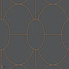 Riviera Tapete in Metallic Bronze on Charcoal von Cole & Son