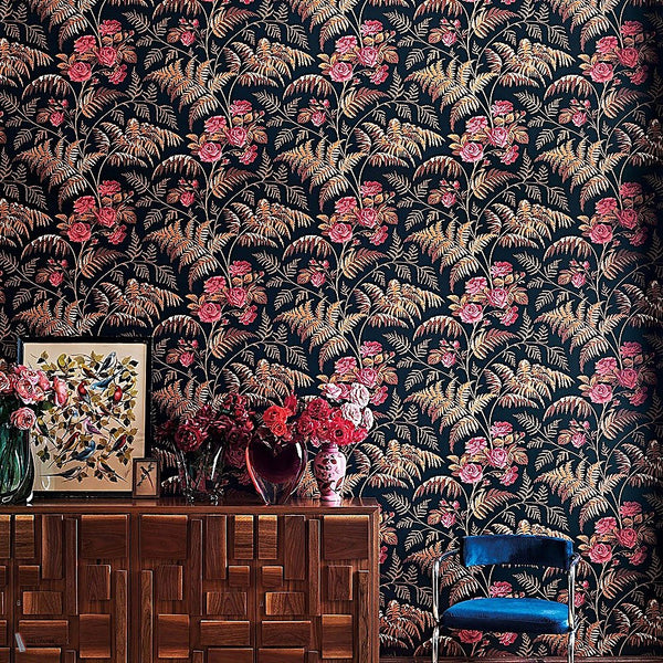 Rose behang van Cole & Son — interieur