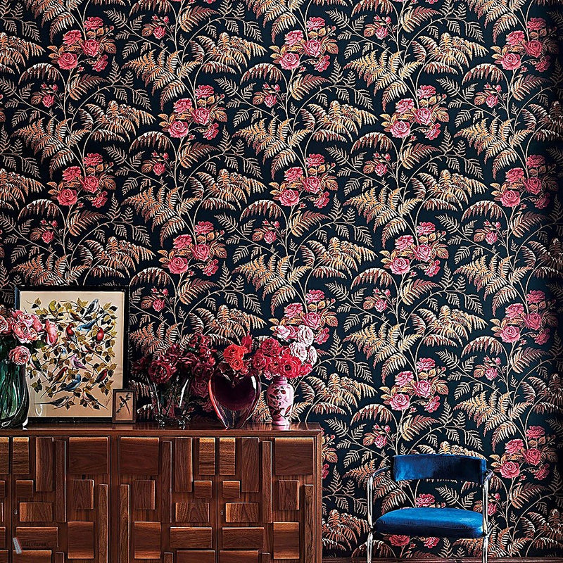 Rose papel pintado de Cole & Son — interior
