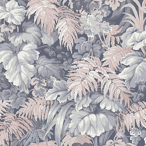 Royal Fernery behang in Lilac Grey & Ballet Slipper van Cole & Son