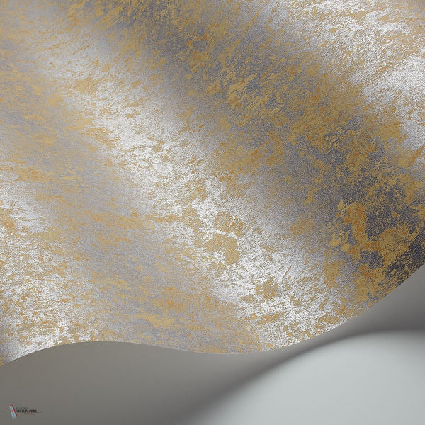 Salvage behang in Ochre & Metallic Silver van Cole & Son