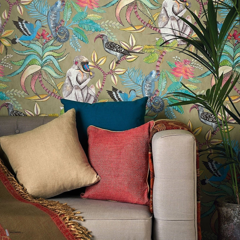 Savuti behang Cole & Son — interieur