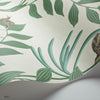 Secret Garden behang in Forest Green on White van Cole & Son