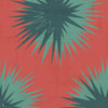 Soft Thistle behang in Blood Orange & Viridian van Cole & Son