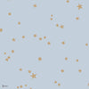 Stars behang in Metallic Gold on Ice Blue van Cole & Son