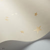 Stars behang in Metallic Gold on Linen van Cole & Son