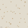Stars behang in Metallic Gold on Linen van Cole & Son