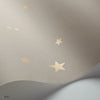 Stars behang in Metallic Gold on Taupe van Cole & Son