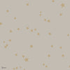 Stars behang in Metallic Gold on Taupe van Cole & Son