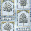 Sultan'S Palace behang in China Blue & Ochre van Cole & Son